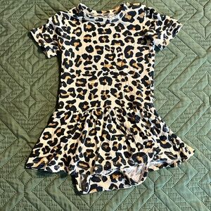 ⭐️2/$20⭐️Posh Peanut Leopard Print Baby Dress